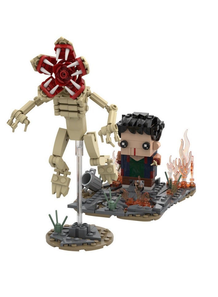 سترانجر ثينكينج **زينة مكعبات Stranger Things - شكل استيقاظ Will، لعبة مكعبات تجميع، شخصية قابلة للجمع لمحبي العلامات التجارية، ديكور مكتب وهدية** - Image 3